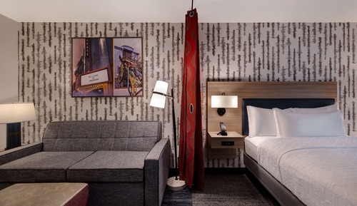 Estudio, 2 camas de matrimonio, accesible para personas con discapacidad (Hearing)