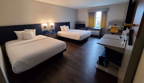 Habitación, 2 camas de matrimonio, no fumadores, en esquina