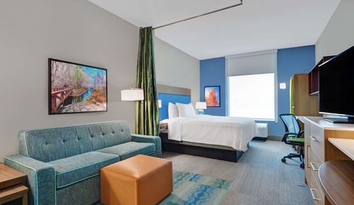 Suite estudio, 1 cama de matrimonio grande, accesible para personas con discapacidad, bañera