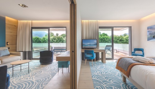 Suite Premium, 1 cama de matrimonio grande con sofá cama, terraza