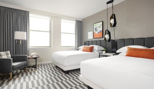 Habitación Premium, 2 camas de matrimonio, ducha adaptada (Mobility)