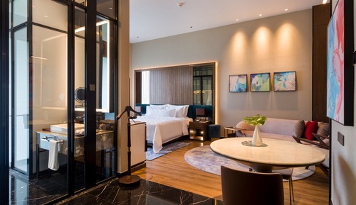 Habitación ejecutiva, 1 cama de matrimonio grande, vistas a la ciudad