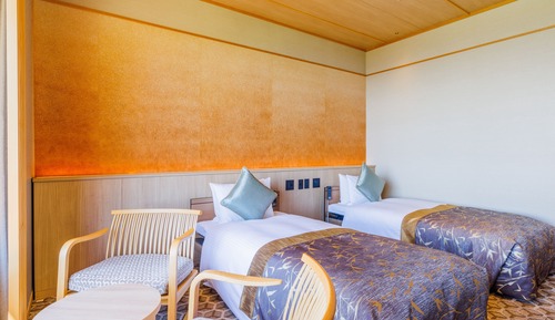 Habitación con 2 camas individuales, no fumadores, vistas al mar (Universal, with bath)