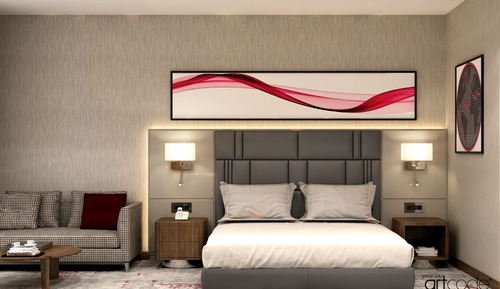 Habitación familiar, 1 cama de matrimonio grande, vistas al mar