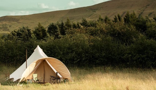 Tienda superior, baño privado, vistas a la montaña (Couples-Only)