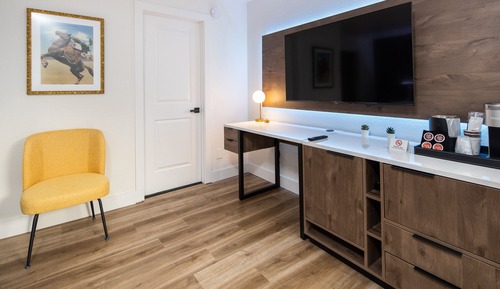 Habitación estándar, 2 camas dobles, no fumadores, frigorífico y microondas