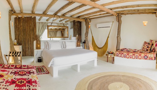 Suite Deluxe, varias camas, balcón, vistas al mar