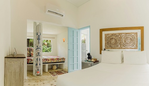 Habitación estándar, 2 camas dobles, vistas al jardín