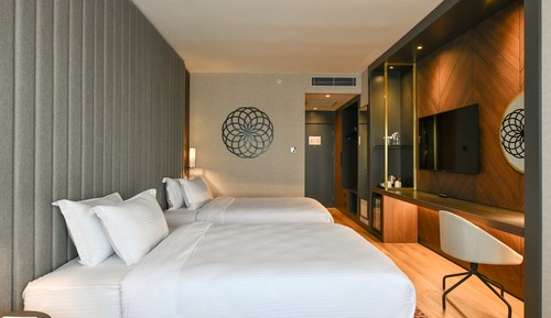 Habitación Premium, 2 camas de matrimonio, no fumadores, Acceso al salón del club