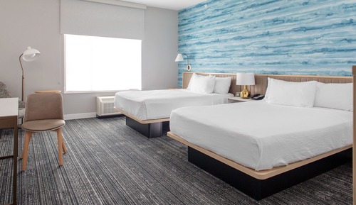 Estudio, 2 camas de matrimonio