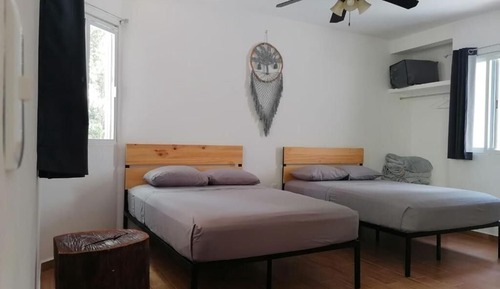 Bungalow familiar, 2 habitaciones, vistas al jardín