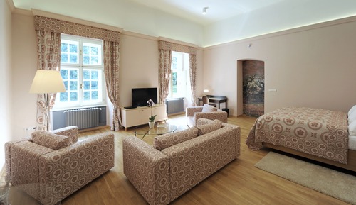 Habitación de lujo con 1 cama doble o 2 individuales, vistas al parque