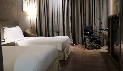 Habitación estándar, 2 camas individuales, no fumadores, vistas a la piscina