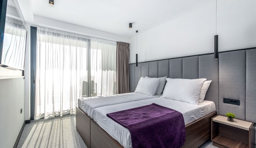 Habitación estándar con 2 camas individuales, balcón