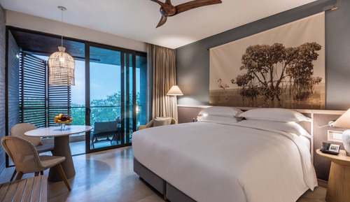 Habitación superior, 1 cama de matrimonio grande, frente al mar