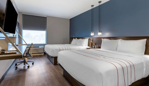 Habitación estándar, 2 camas de matrimonio, no fumadores (Walk-in Shower)