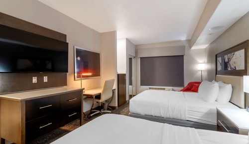 Habitación estándar, 2 camas de matrimonio, accesible para personas con discapacidad