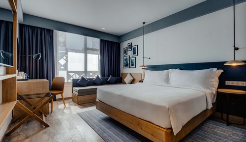 Habitación, 1 cama de matrimonio grande con sofá cama