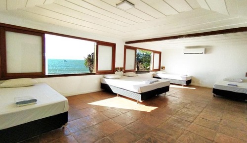 Habitación familiar, vistas al mar