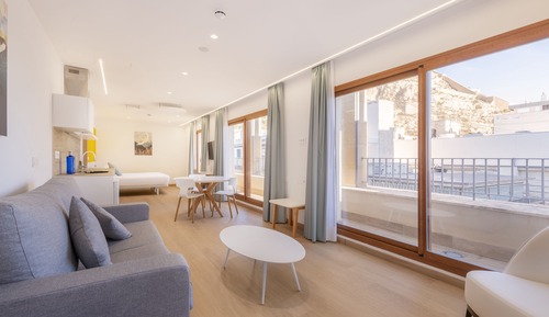 Estudio Premium, 1 cama de matrimonio con sofá cama, acceso a la piscina (Terrace)