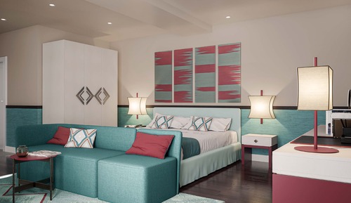 Suite Deluxe, 1 cama de matrimonio grande, no fumadores, vistas a la ciudad