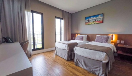 Habitación superior, 2 camas individuales, vistas al patio