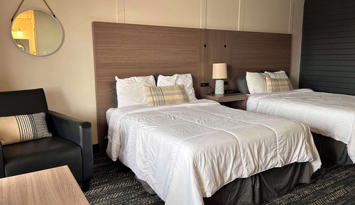 Habitación estándar, 2 camas dobles, no fumadores, cocina básica