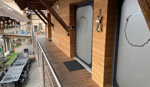 Habitación Deluxe doble, baño privado, vistas al patio