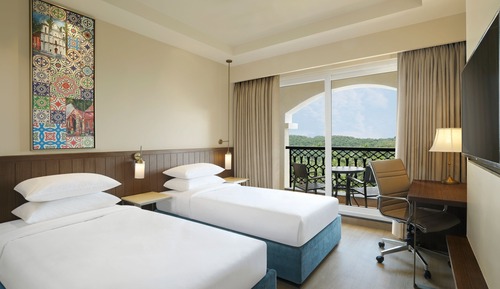 Habitación, 2 camas individuales, no fumadores, vistas a la piscina (Balcony)