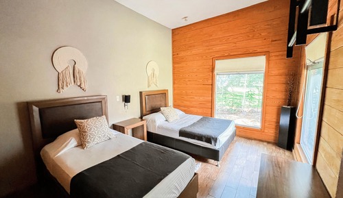 Villa familiar, 2 habitaciones, vistas al jardín