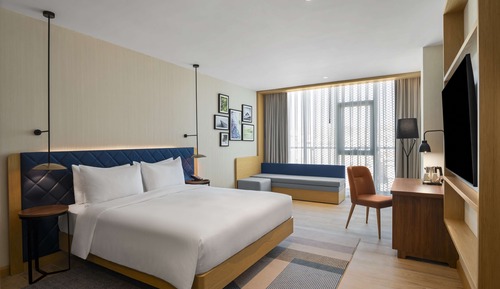 Habitación, 1 cama de matrimonio grande con sofá cama