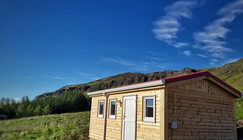 Cabaña, baño privado