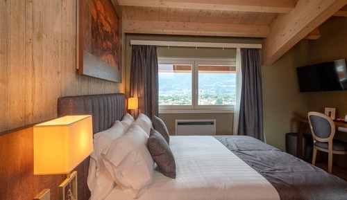 Habitación clásica doble, vistas parciales al lago