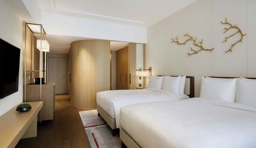 Habitación Deluxe, 2 camas dobles, no fumadores, vistas a la ciudad
