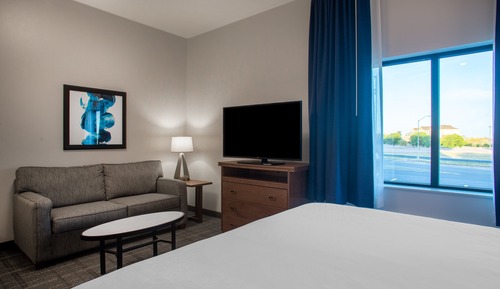 Suite estudio, 1 cama de matrimonio grande, cocina