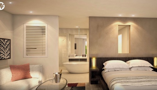 Suite, 1 cama de matrimonio grande, vistas al jardín (Hearing Accessible)