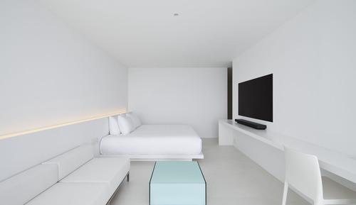 Habitación Deluxe, 1 cama de matrimonio grande, piscina privada, vistas al mar