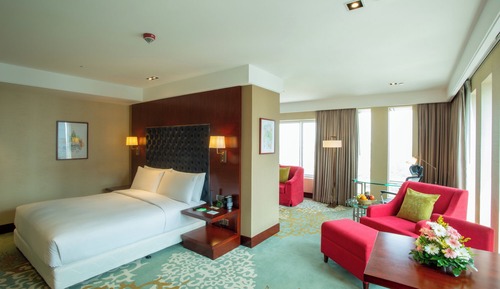 Suite, 1 cama de matrimonio grande, vistas a la ciudad
