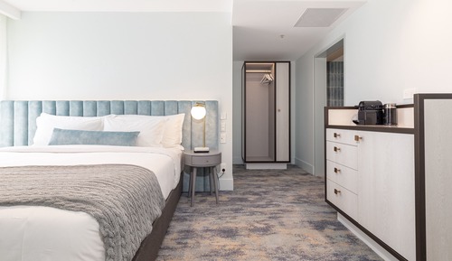 Habitación doble, 1 cama de matrimonio grande, accesible para personas con discapacidad