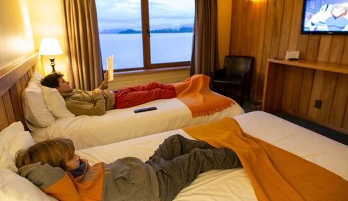 Habitación estándar doble, 2 camas individuales, vistas al lago