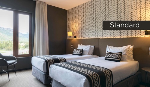 Habitación estándar con 1 cama doble o 2 individuales