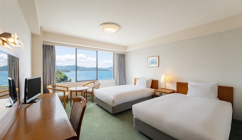 Habitación clásica, 2 camas individuales, accesible para personas con discapacidad, vistas al mar