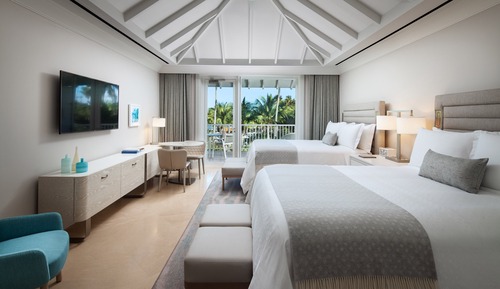 Habitación Grand, 2 camas de matrimonio, no fumadores, frente al mar