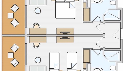Habitación familiar doble, habitaciones comunicadas (Classic Triple Use)