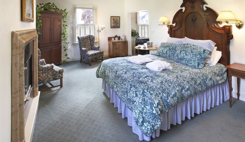 Habitación, 1 cama de matrimonio, chimenea
