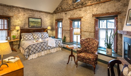 Habitación, 1 cama de matrimonio grande, chimenea