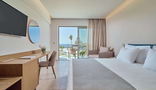 Habitación con 1 cama doble o 2 individuales, vistas al mar