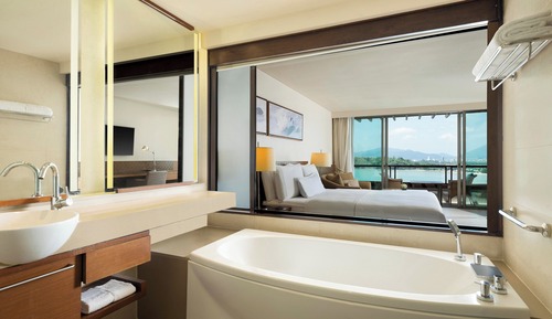 Habitación, 1 cama de matrimonio grande, no fumadores, frente al mar (View)