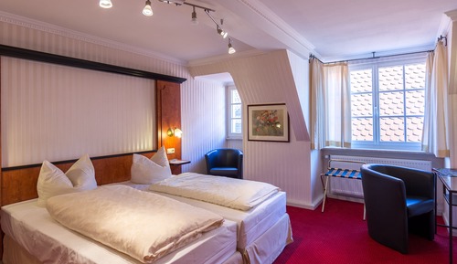 Habitación económica doble, 2 camas individuales (Guest House Plönlein)