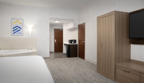 Suite, 1 cama de matrimonio grande, accesible para personas con discapacidad, bañera de hidromasaje